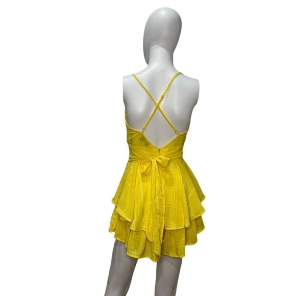 Yellow Cottage Summer Mini Romper - Picture 2 of 8